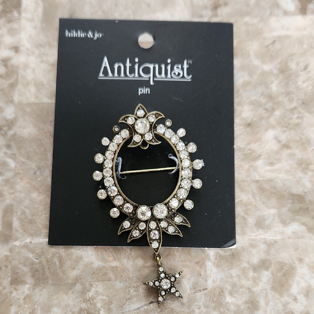 Antiquist Gold and Silver Brooch